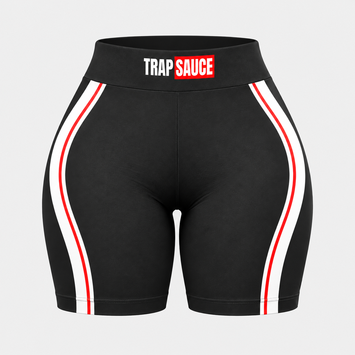 TrapSauce Promo Biker Short in Black Box, front (preview)