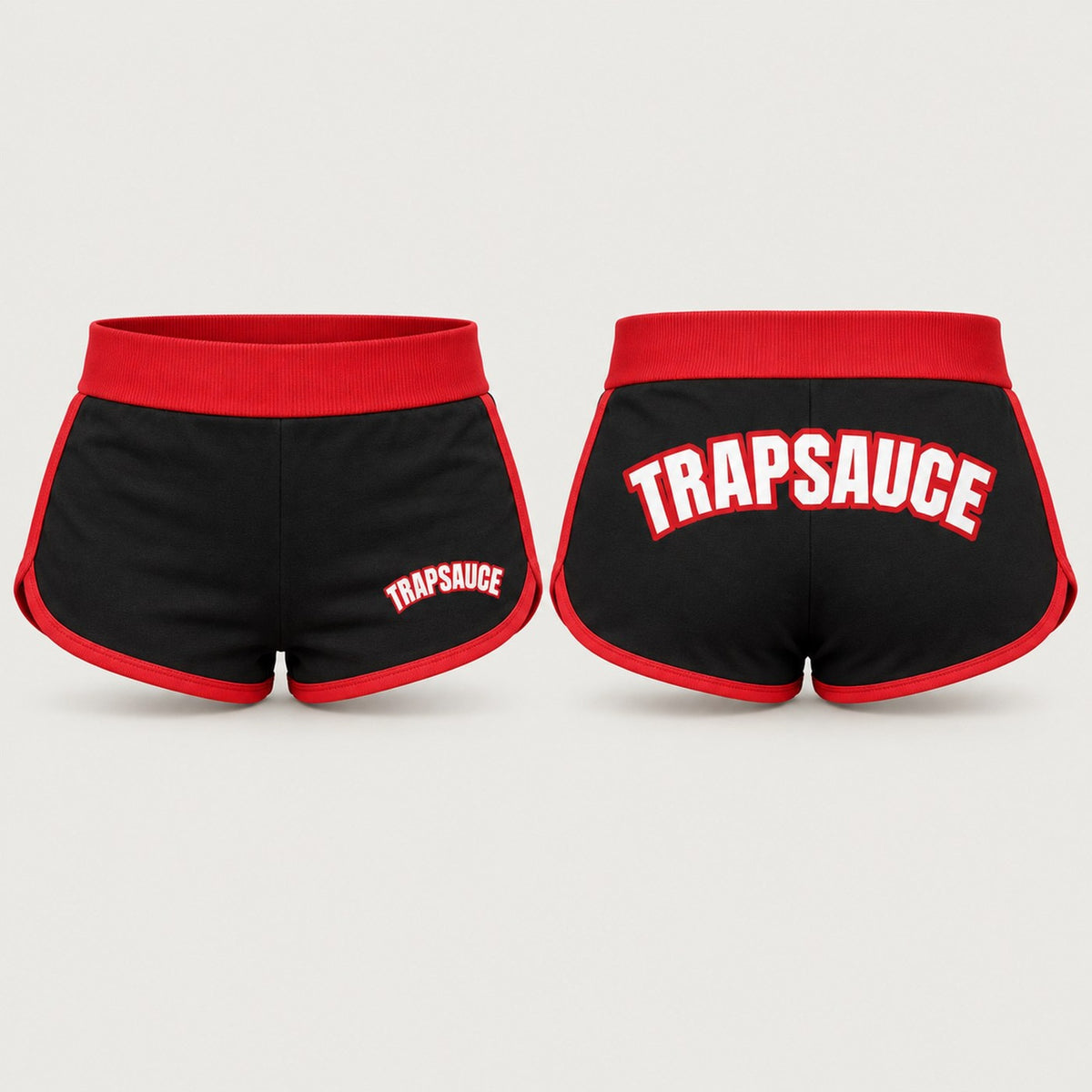 TrapSauce Signature Shorts in ATL Classic, front and back (preview)